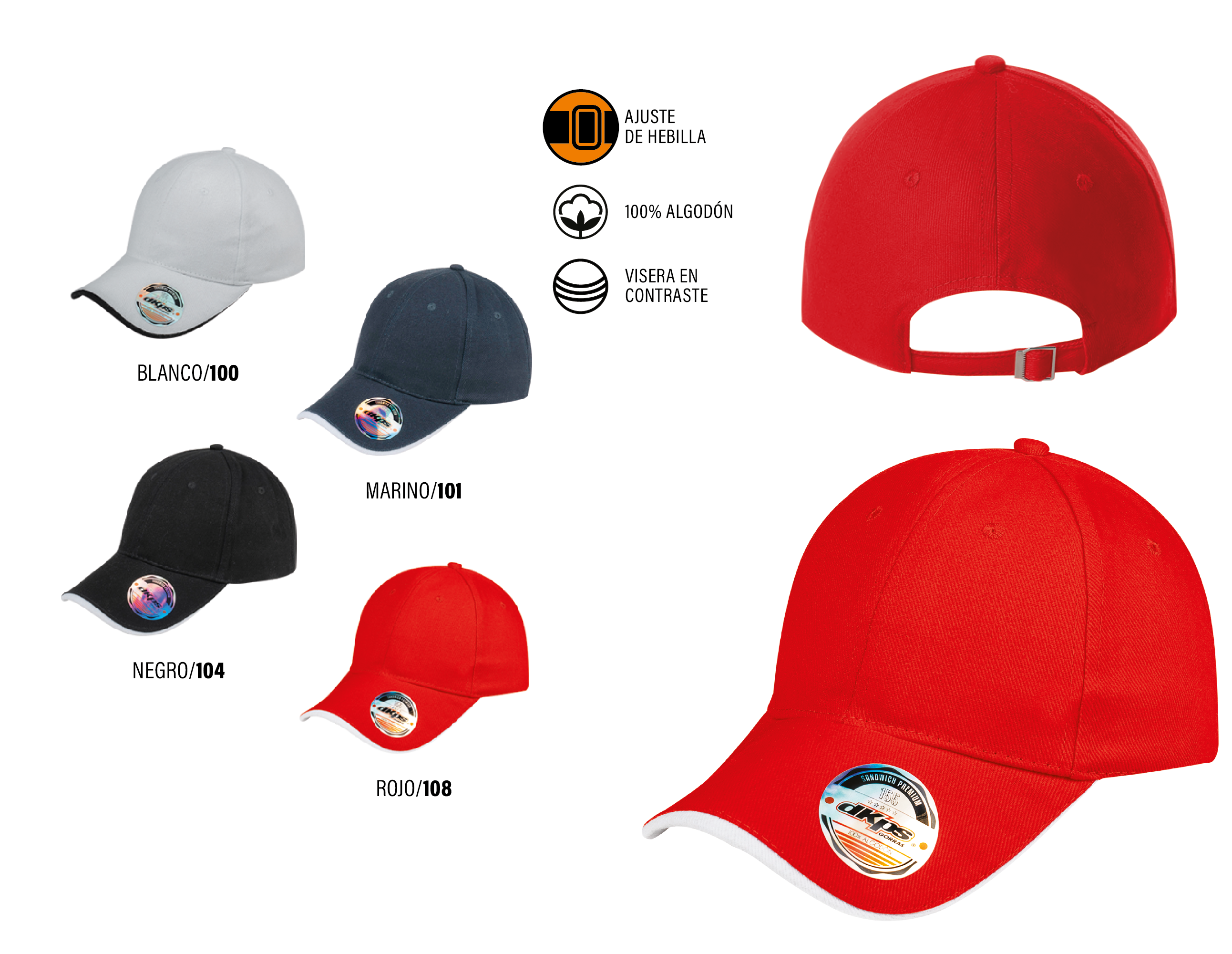 Gorra Sandwich #155 - Vista 6